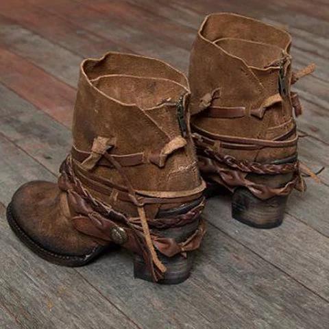 Women's Casual Zipper Booties