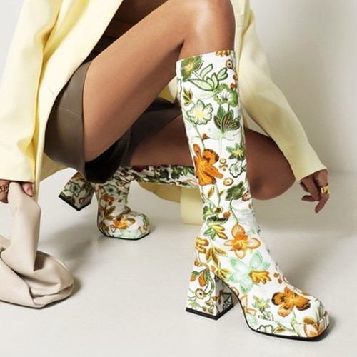 Flower Color Matching Boots