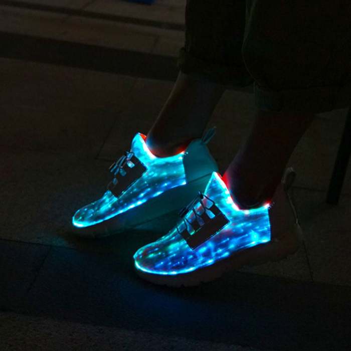 Fiber Optic LED Light Up Shoes for Women Fashion Sneaker