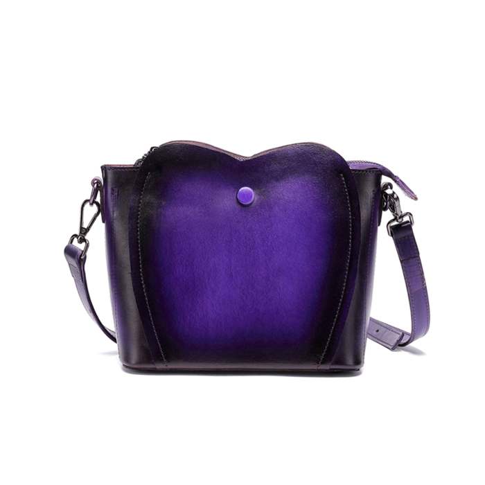 Retro Casual Simple Leather Fashion Bucket Bag