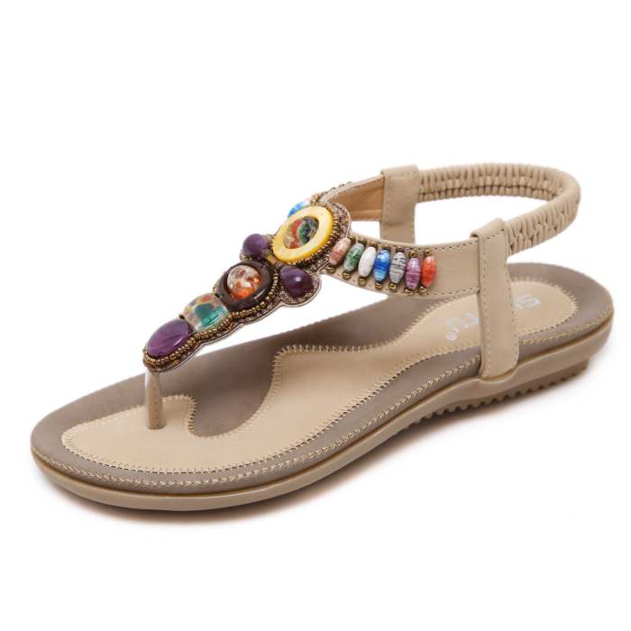 Bohemia Bead Style Herringbone Sandals