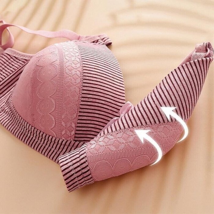 Plus Size Bra Women Underwear Wire Free Comfort  Soft Thin Breathable