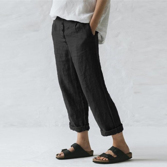 Women Casual Linen Pant