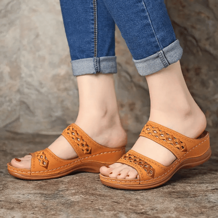 Handmade Stitching Hollow Casual Comfy Sandals