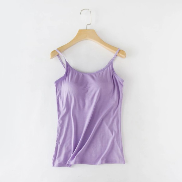 TANK WITH BUILT IN BRA
