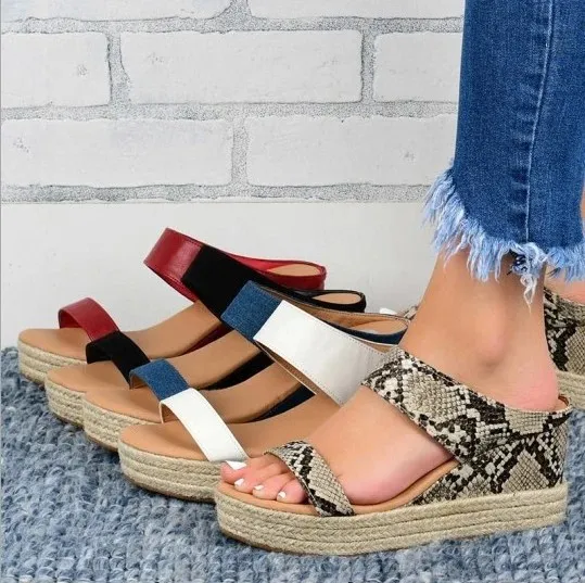 Wedge Platform Boosted Comfort Sandals