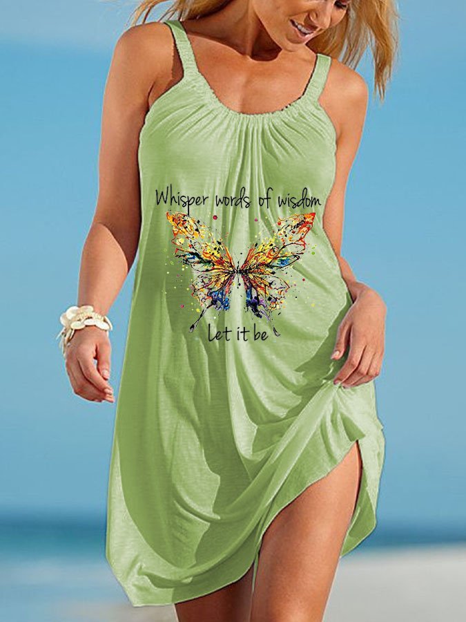 Whisper Words Of Wisdom Let It Be Butterfly Dress