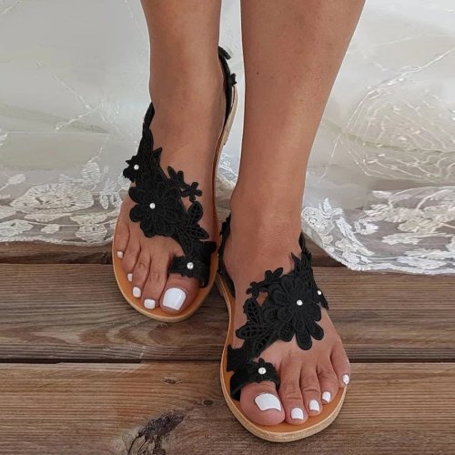 Lace Flower Wedding Women's flip flops Sandals