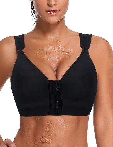 Women Post-Surgical Front Closure Wirefree Support Bra