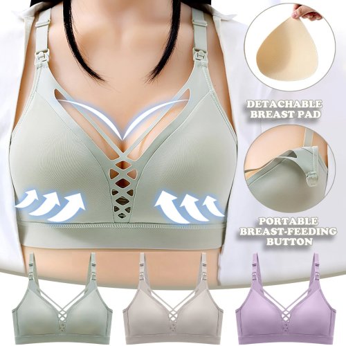 Women Front Open Breast-Feeding Bra