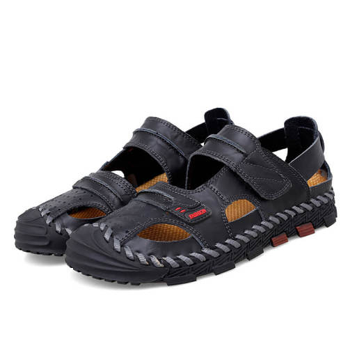 Men's Casual Sport Sandals Leather Outdoor Water Shoe