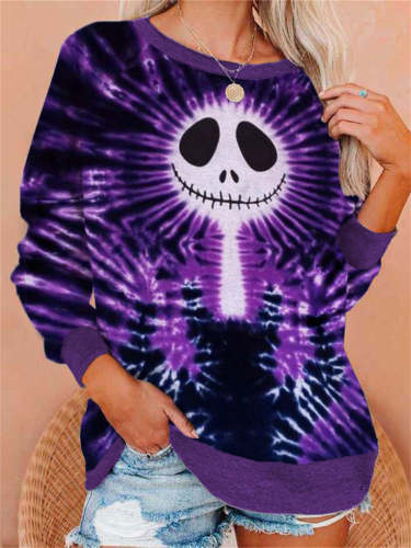 Halloween Ghost Inspired Tie Dye Sweatshirt