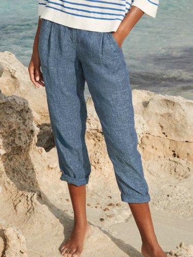 Women's Cotton Linen Comfortable Casual Pants