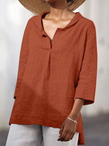 Solid Color Casual Loose T-Shirt