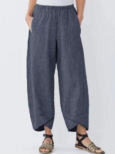 Women's Elastic Waist Pocket Lounge Pants