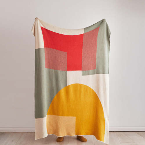 Casual Knit Four Seasons 100% Cotton Sofa Nap Blanket