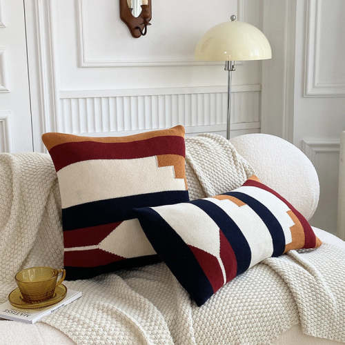 Geometry Cotton Breathable Sofa Pillowcase