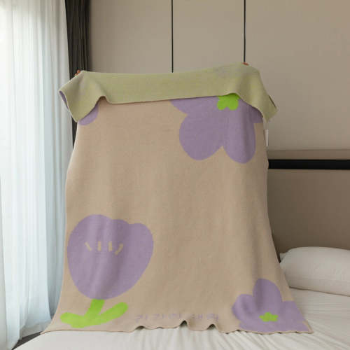 Four Season Sun Flower Blanket Polyester Sofa Throw Blanket Quilt