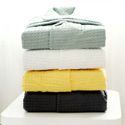 For Four Season Breathable Cotton Gauze Long Sleeve Bathrobe Absorbent Bathrobe Robe