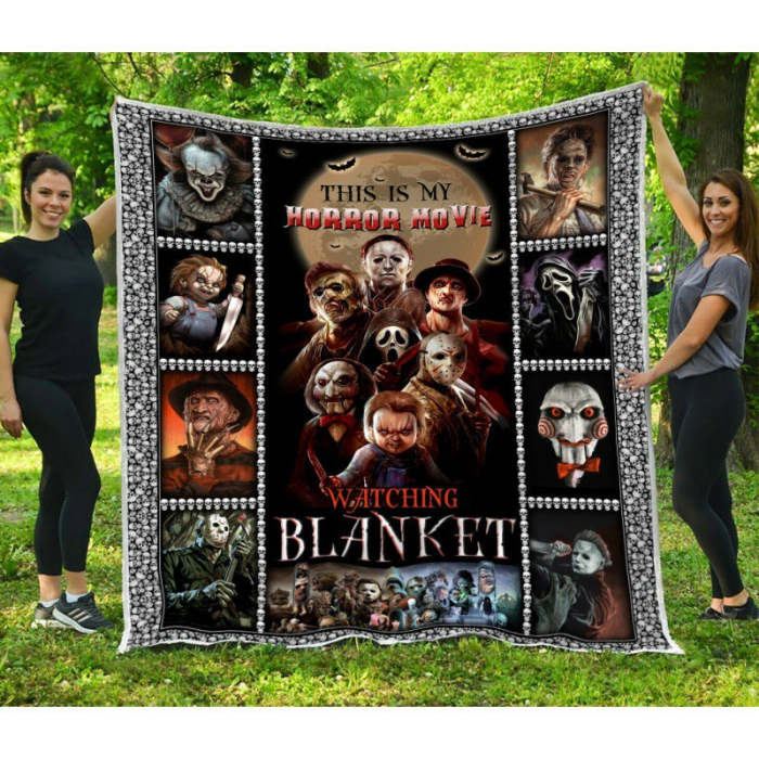 (🔥🔥Semi-Annual Sale-50% OFF🌟)Halloween Terror Flannel Blanket