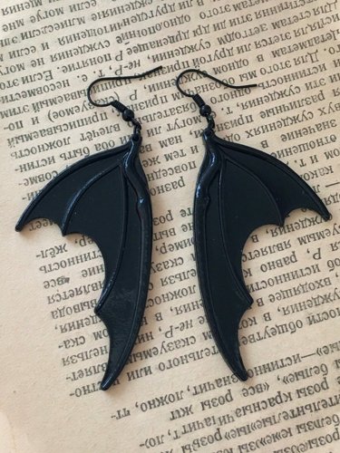 Halloween Vintage Dark Vampire Bat Wings Earrings