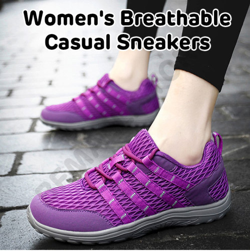 Ladies Breathable Lightweight Sneakers