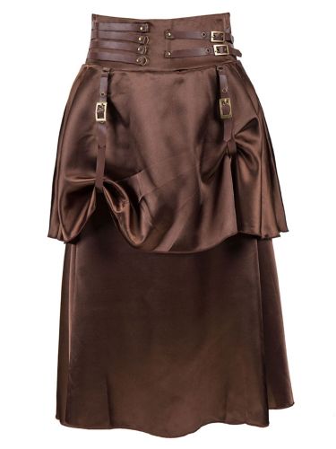Brown Halloween Steampunk Hilo Skirt