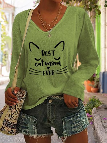 Best Cat Mom Ever Long Sleeve T-Shirt