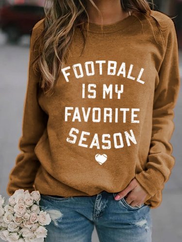 Women's Football Is My Favorite Season Sweatshirt