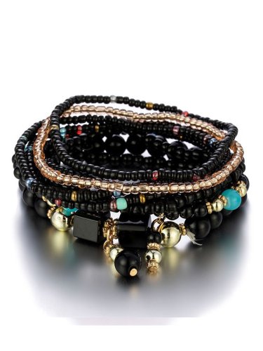 Women's Bohemian pine bead multi-layer Bracelet