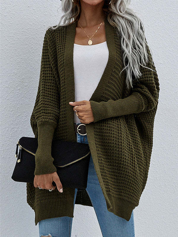 Open Front Loose Knitting Cardigan