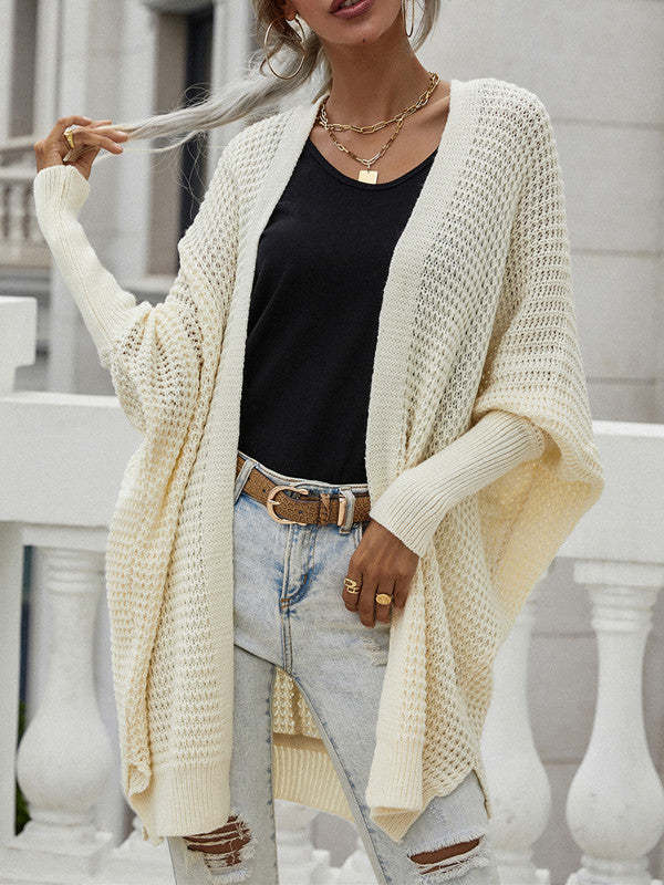 Open Front Loose Knitting Cardigan