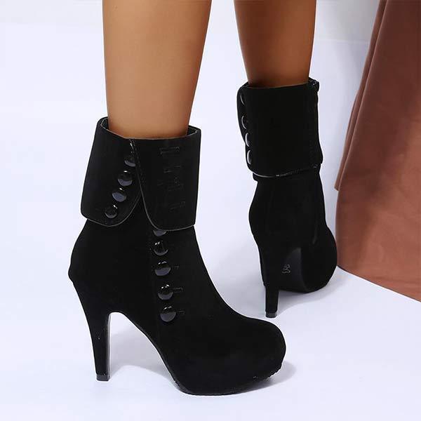 Women'S Platform High Heel Ankle Boots 14590228C