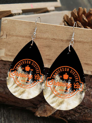 Sanderson Sisters Funny Leather Earring