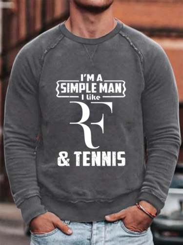 Men's The Goat RF Tennis Legend Print Sweatshirt