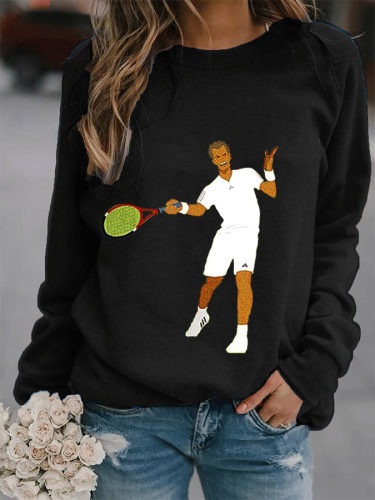 Women's  Tennis Legend Thanks For All The Countless Memories Commemorative Sweatshirt