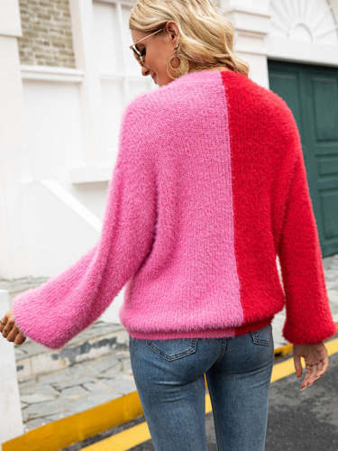 Knit Single-Breasted Panel Cardigan