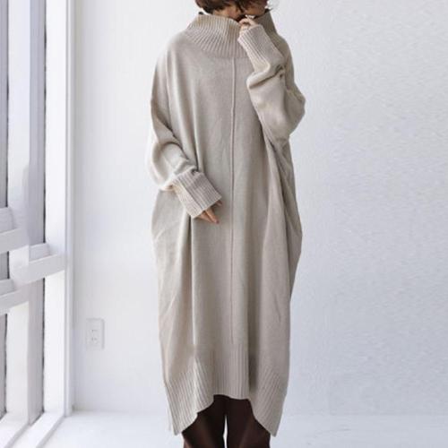 Casual Cocoon Shape Sweater Dress