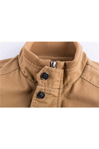 Men's Casual Wash Embroidered Overalls Denim Jacket