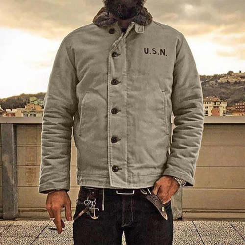NON STOCK N-1 Deck Jacket Vintage USN Military Uniform For Men N1