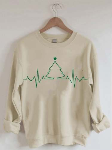 Christmas Casual Print Sweatshirt