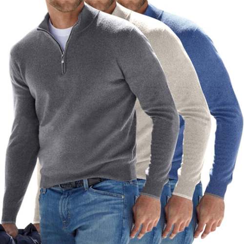💥Sold 20000+,Christmas Sales💥Men's Basic Zipped Sweater