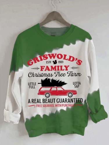 Women's Griswold's Family Christmas Tree Print Sweatshirt