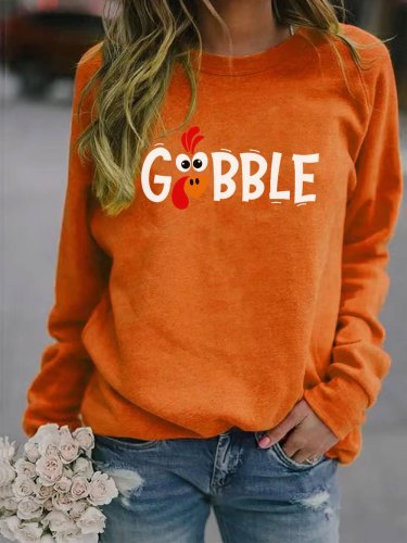 Women's GOBBLE Print Sweatshirt
