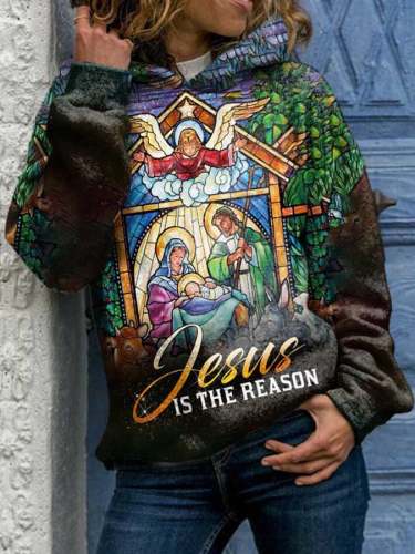 Jesus Is The Reason Print Hoodie