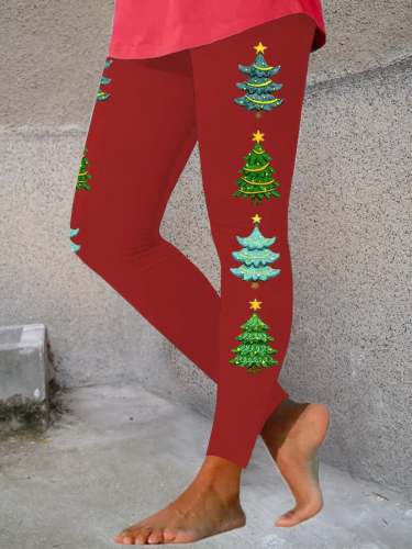 Women's Christmas Tree🎄 Print Leggings