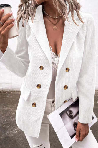 Rowangirl Autumn Winter Chic Solid Long Sleeve Buttons Pockets Coat