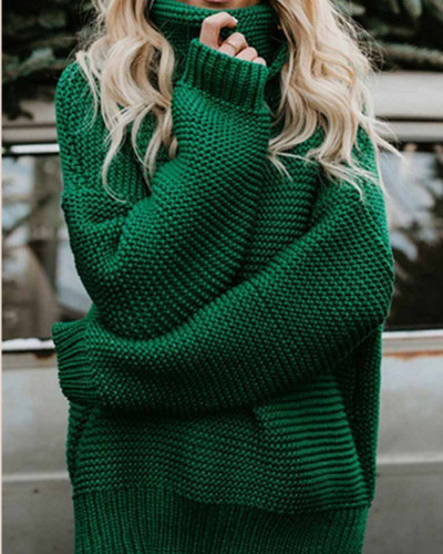 New Loose Style Turtleneck Sweater