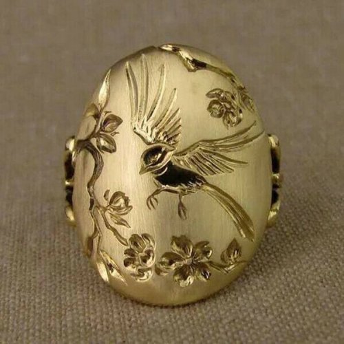 🔥 Last Day Promotion 70% OFF🔥Gold Bird Nature Inspired Ring🐦