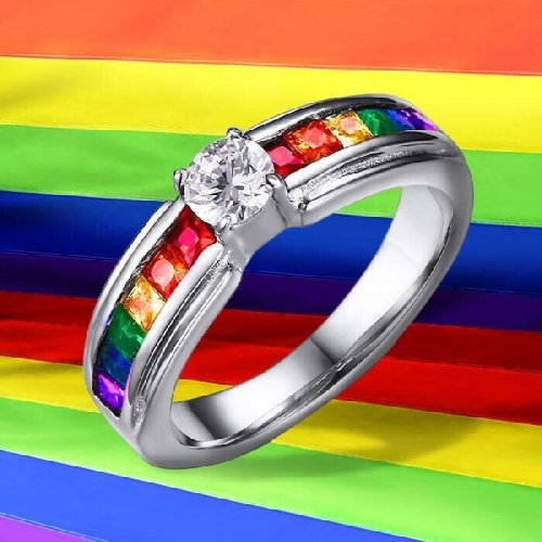 Rainbow Promise Ring